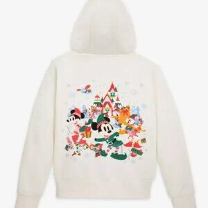 DisneyParks Mickey And Friends Fantasyland Castle Holiday Zip Hoodie Sz 3X NWT